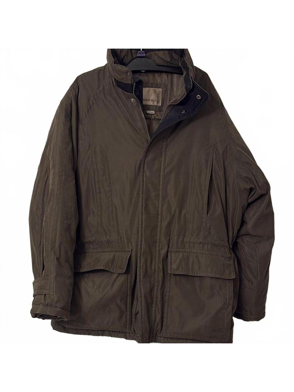 RAINFOREST Military Brown Jacket Weather-Resistant Size LG